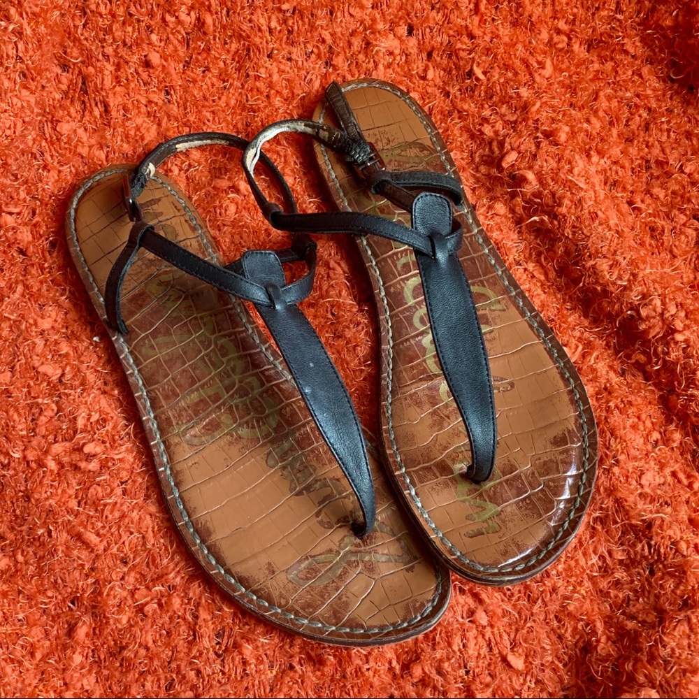 SAM EDELMAN LEATHER GLADIATOR SANDALS